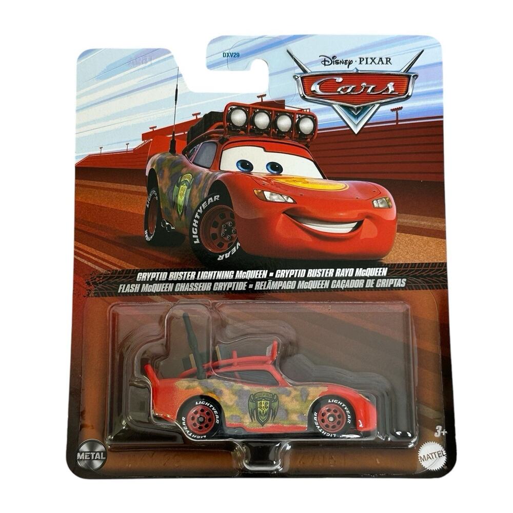 Disney Pixar Cars Cryptid Buster Lightning McQueen Metal Diecast Car Toy New